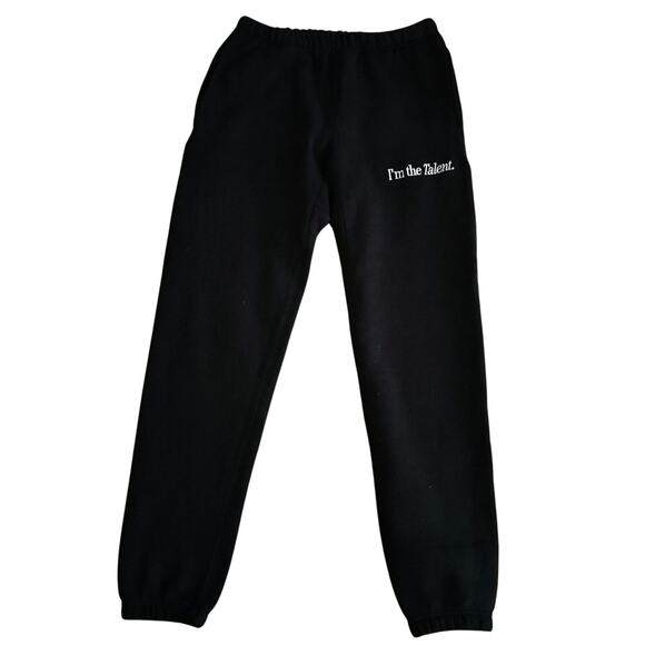 MADE Size Small Varsity Sweatpants I'm The Talent Embroidered Organic Cotton - Picture 1 of 6